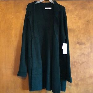 Cardigan sweater dark green- NEW